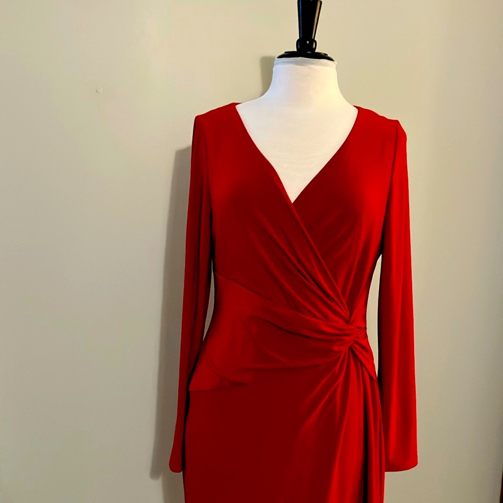 Ralph Lauren Red Midi Dress
